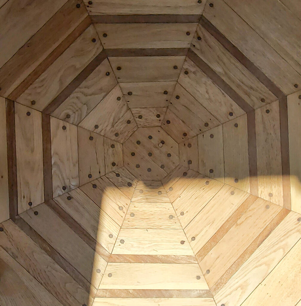 Oak flooring in the historical Casa Romantica