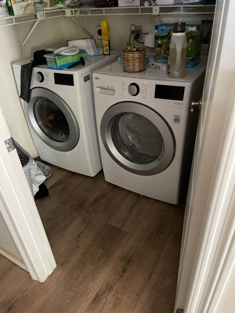 LVP durability is great for laundry rooms