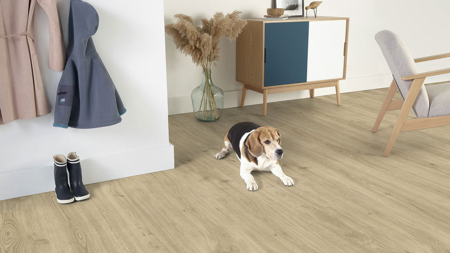 Laminate flooring installation