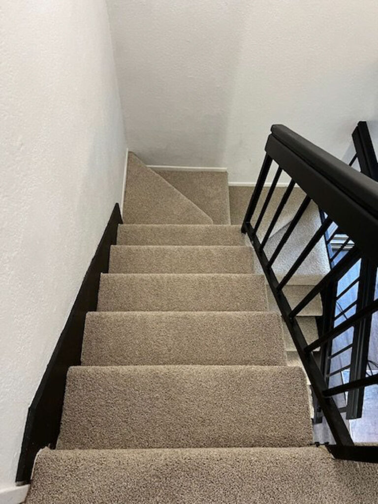Carpet on stairs