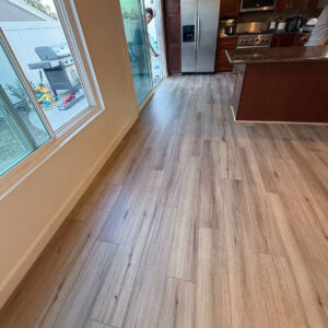 Kitchen flooring install Gemcore Lakeshore Collection color Hamlin. Lamionate flooring installation