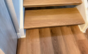 LVP installation on stairs