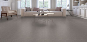 Highly skilled carpet installers. Living room with Tarkett Sedona